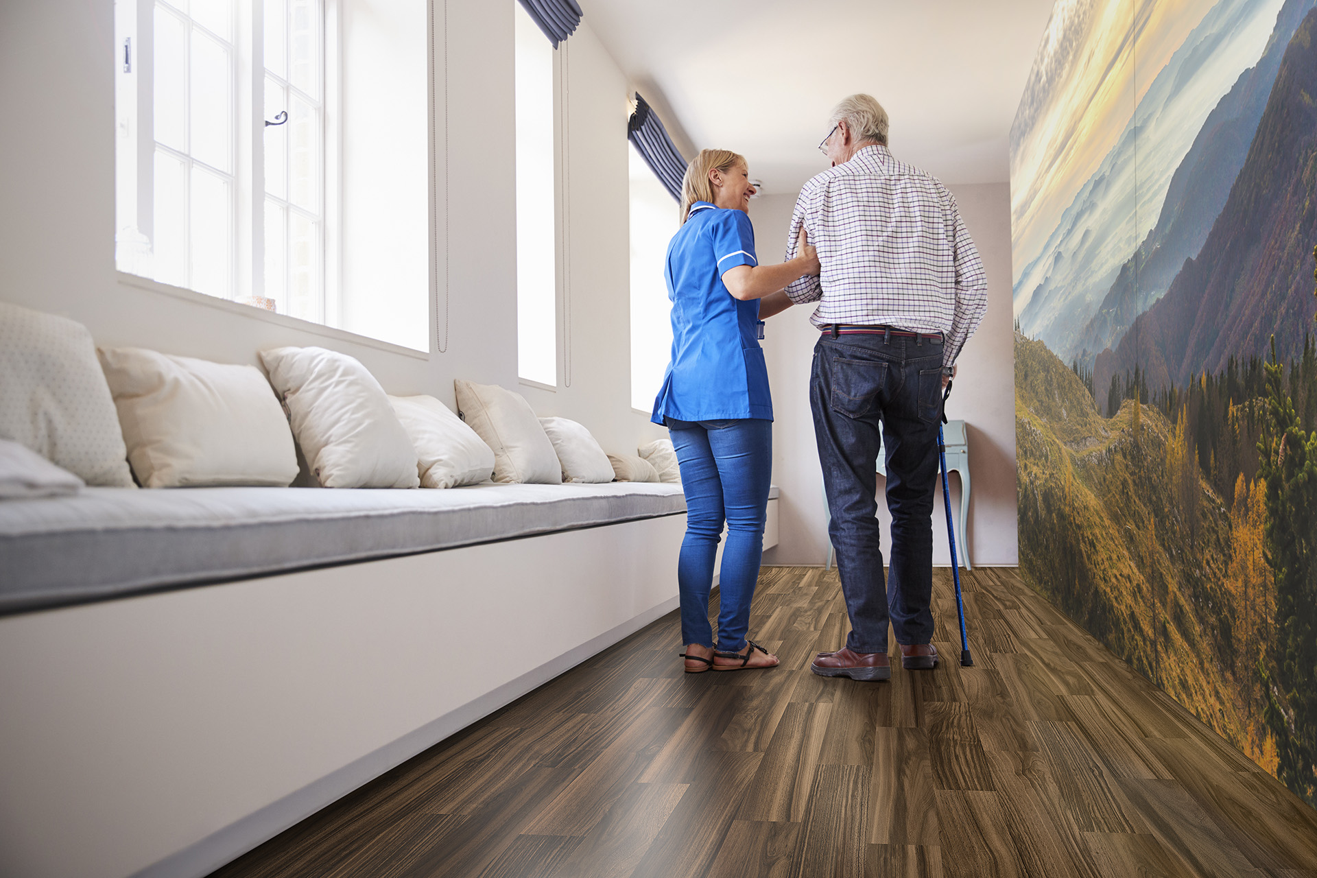 Altro Wood instlaled in a senior living facility