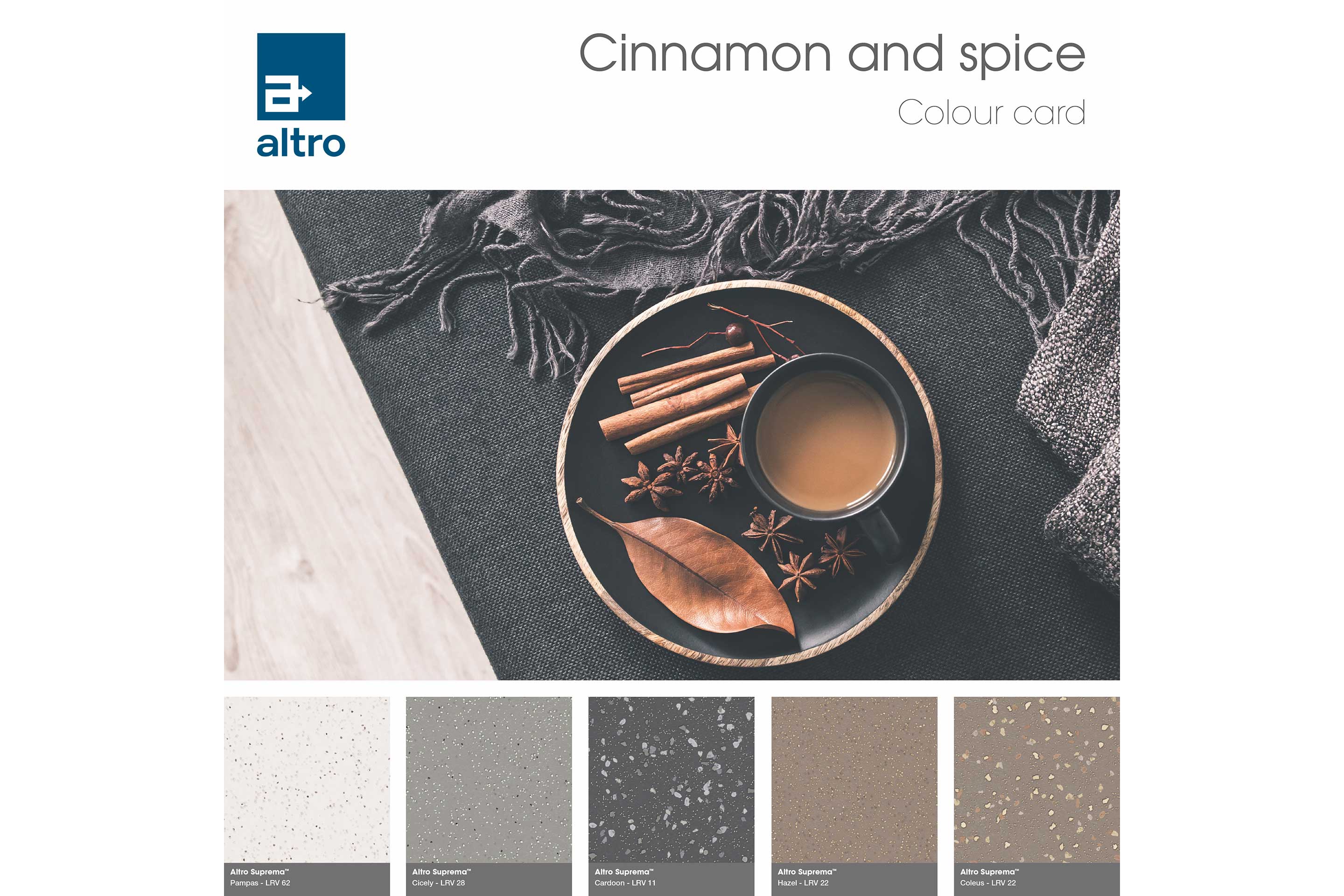 Altro Suprema Colour card - Autumn