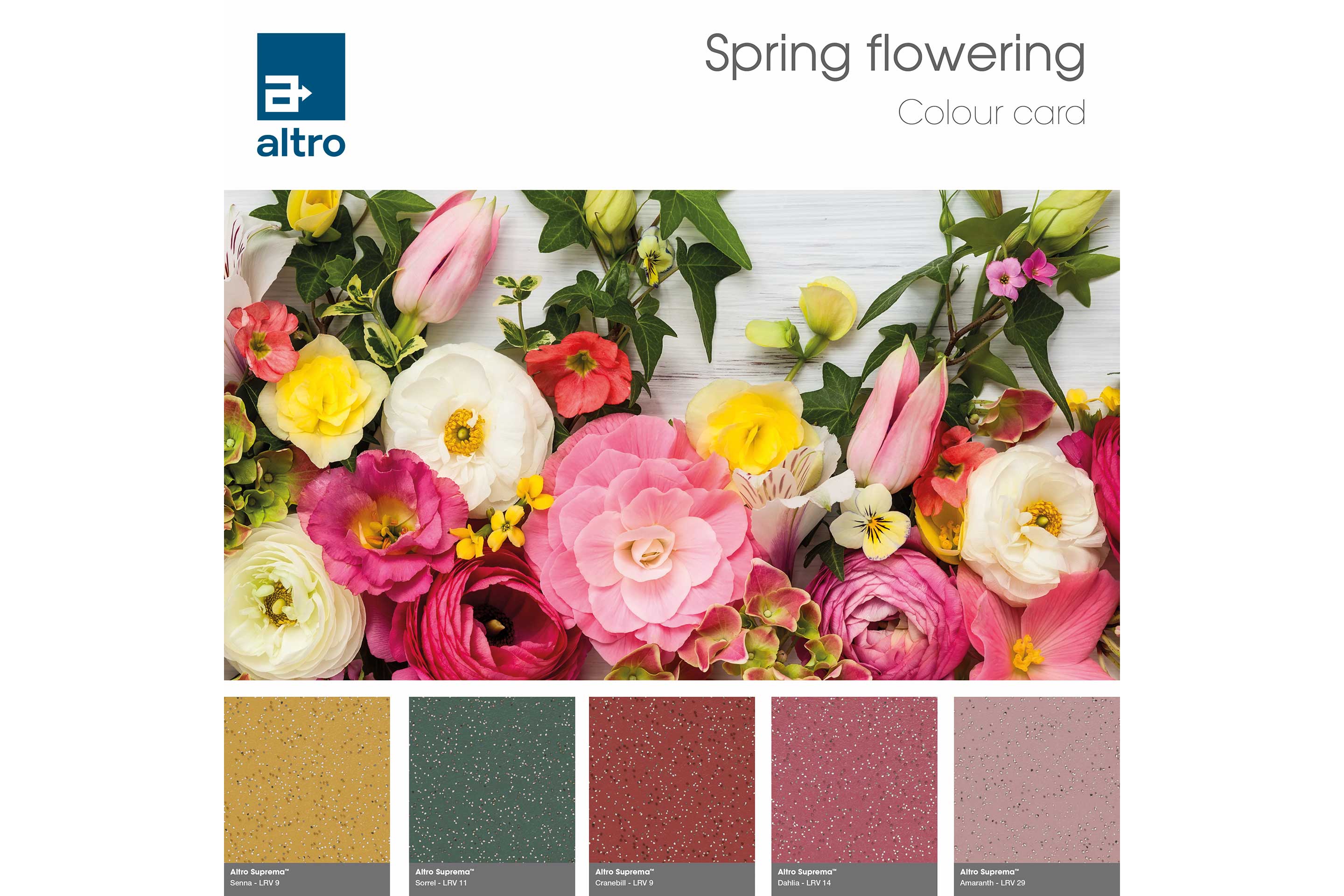 Altro Suprema Colour card - Spring