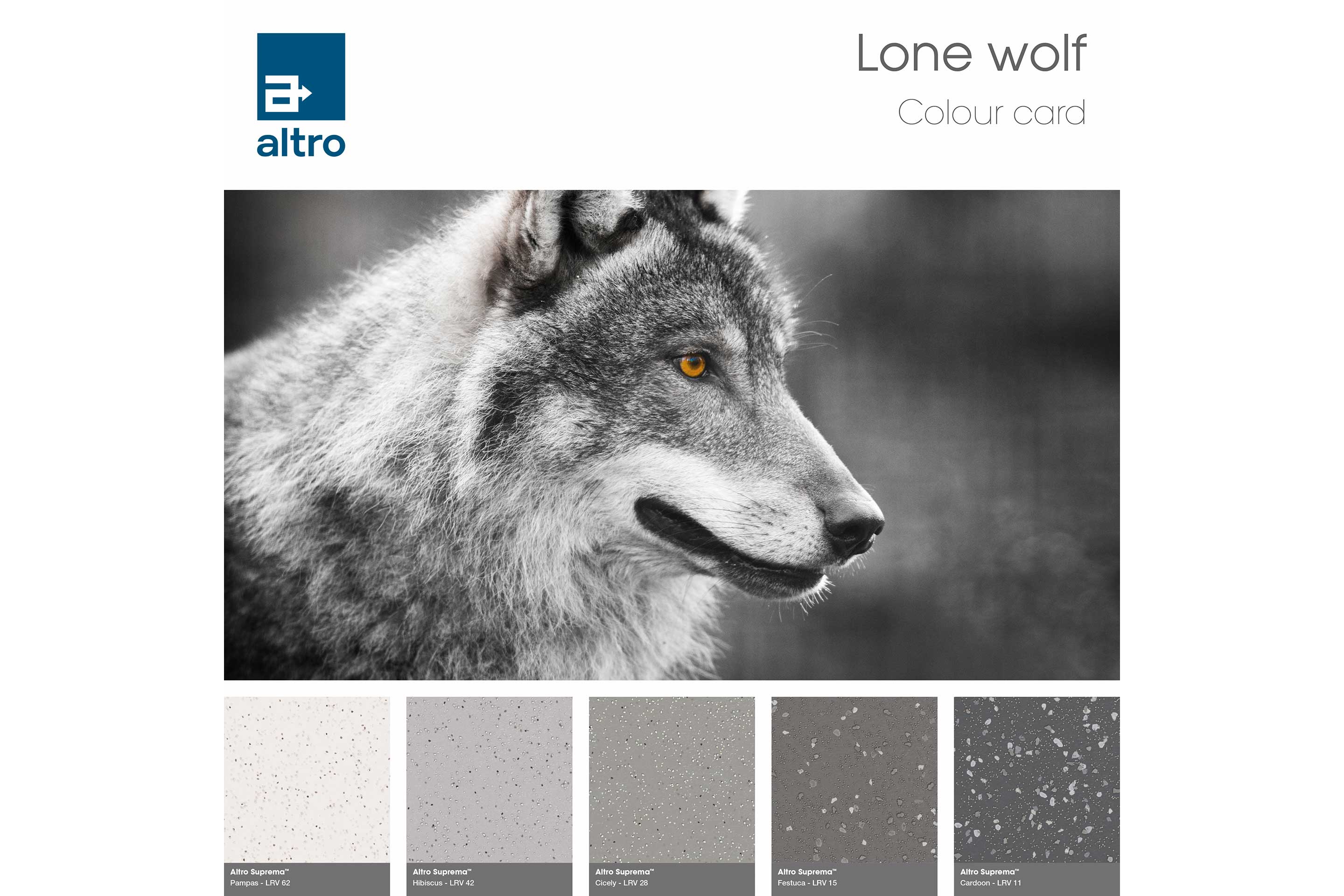 Altro Suprema Colour card - Animals