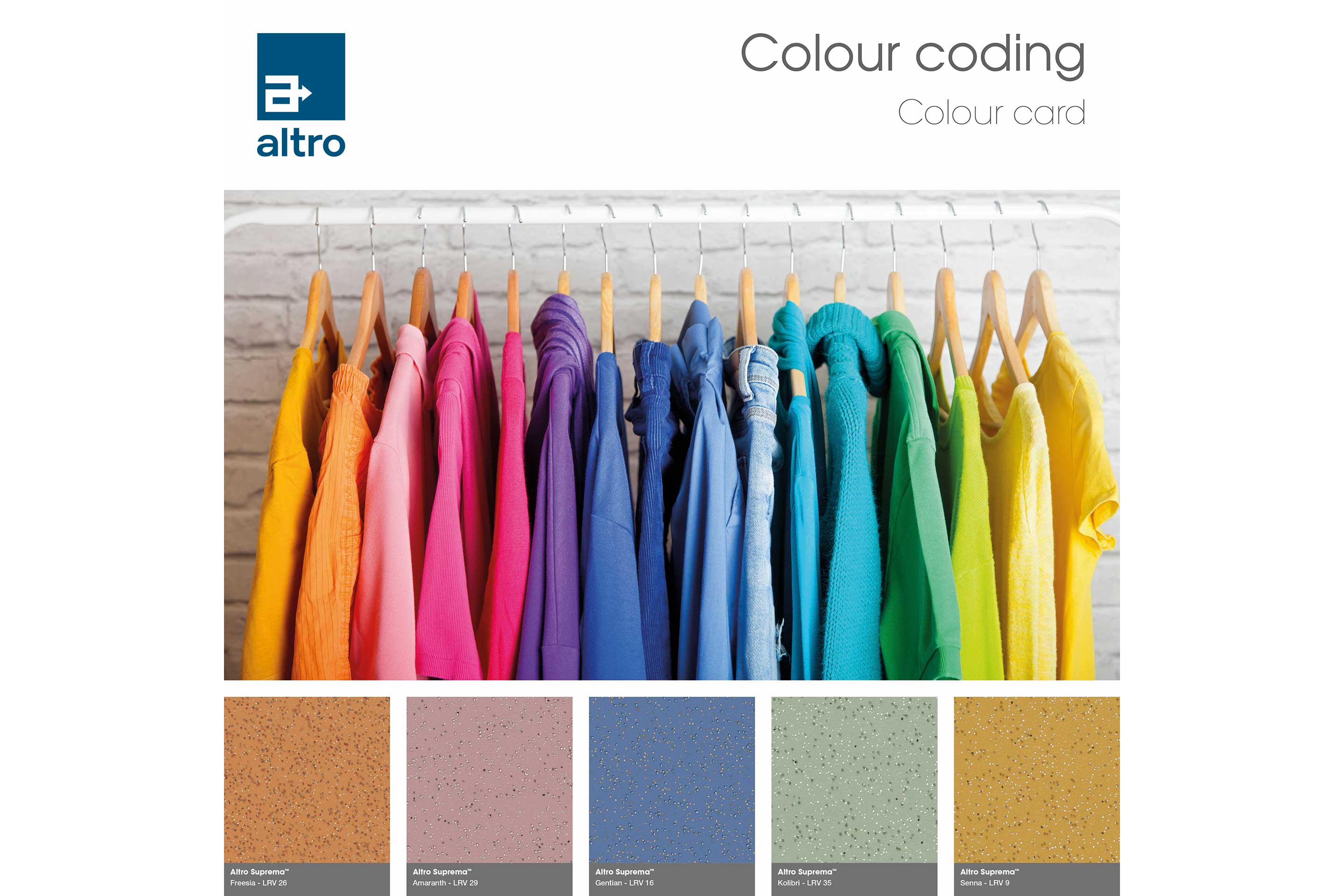 Altro Suprema Colour card - Colourful