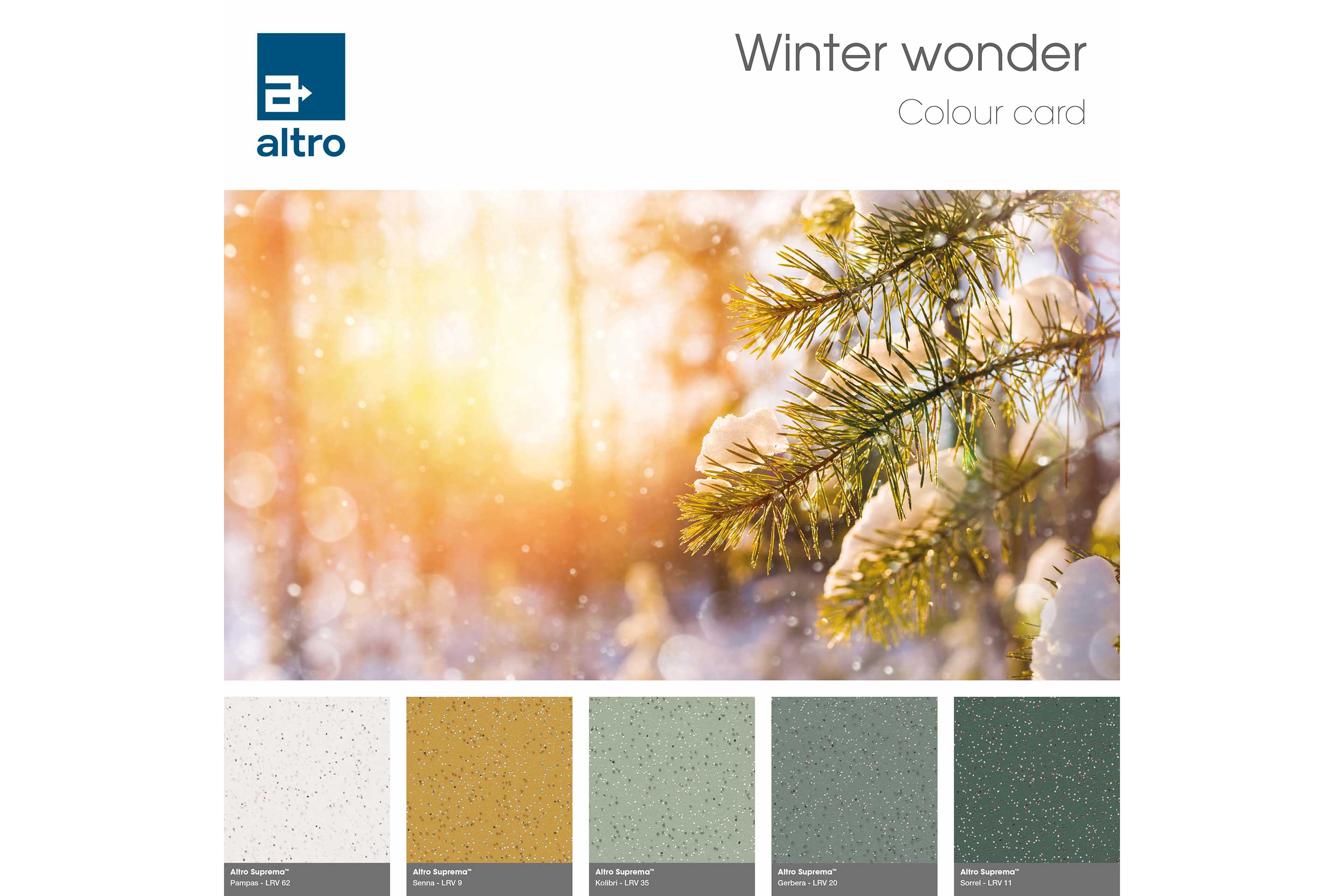 Altro Suprema Colour card - Winter