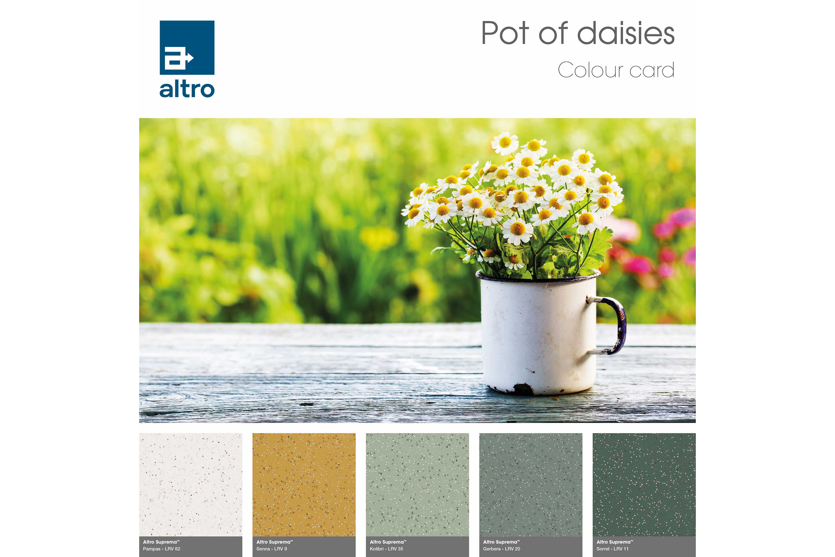 Altro Suprema Colour card - Spring