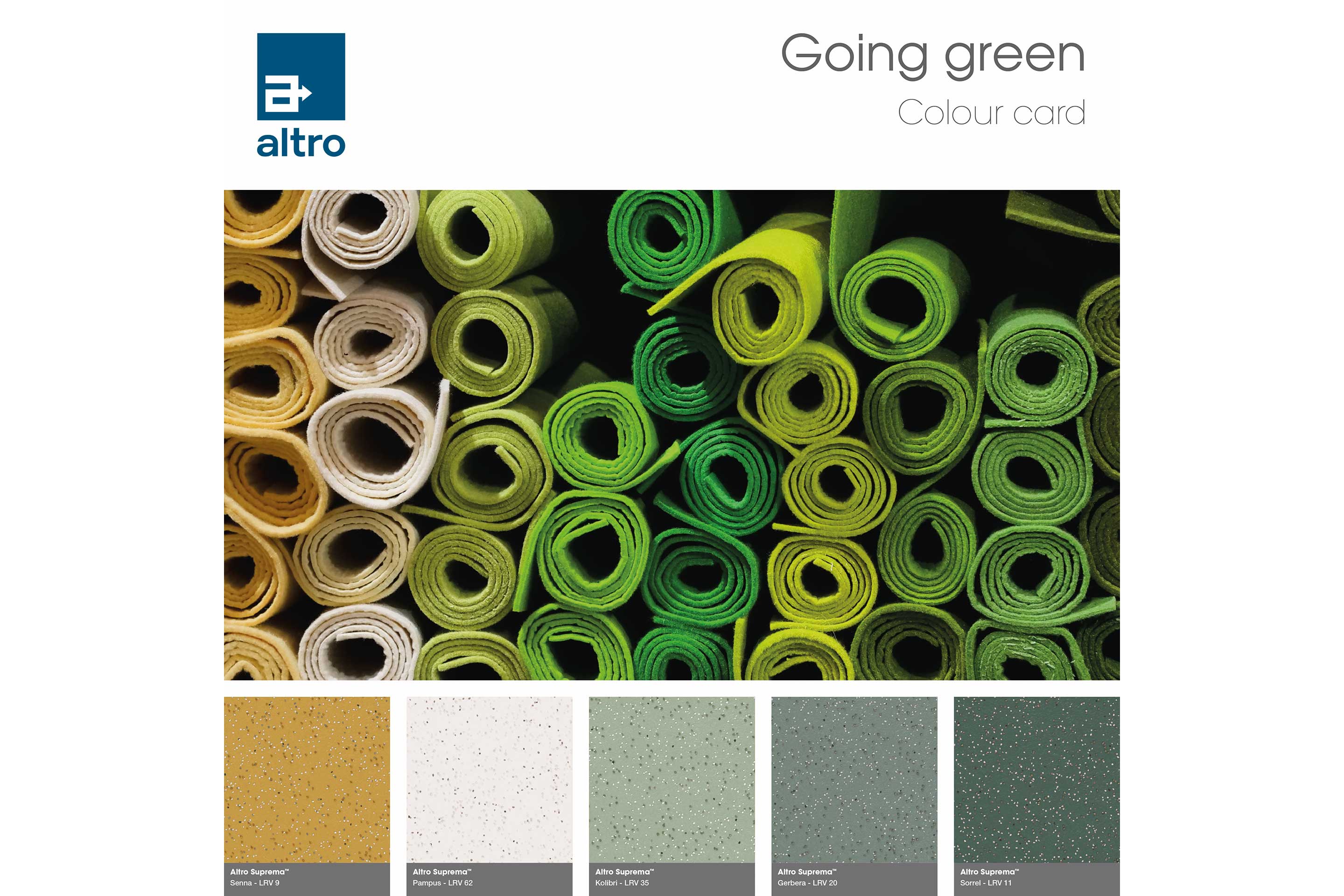 Altro Suprema Colour card - Colourful