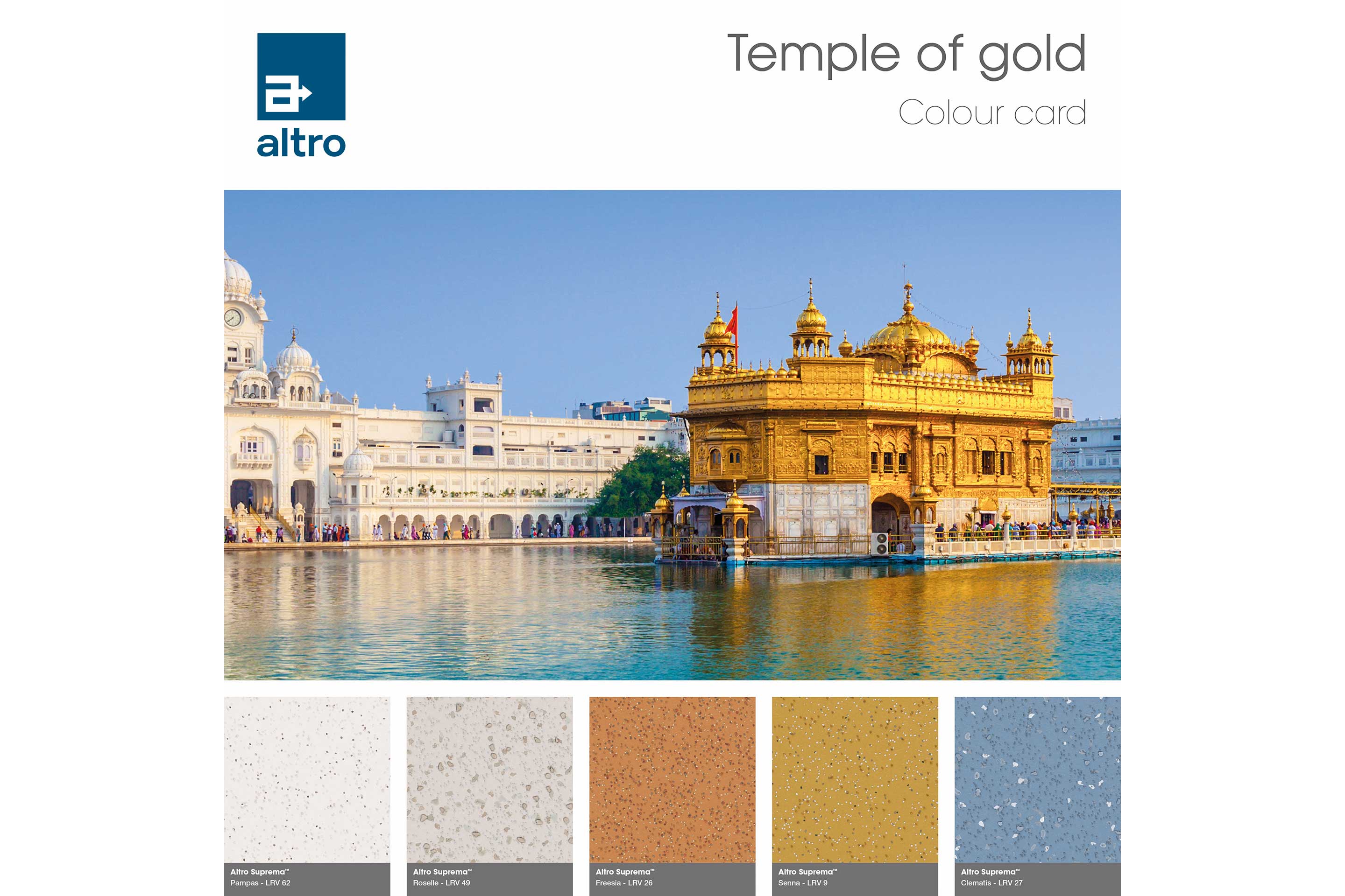 Altro Suprema Colour card - Landmarks