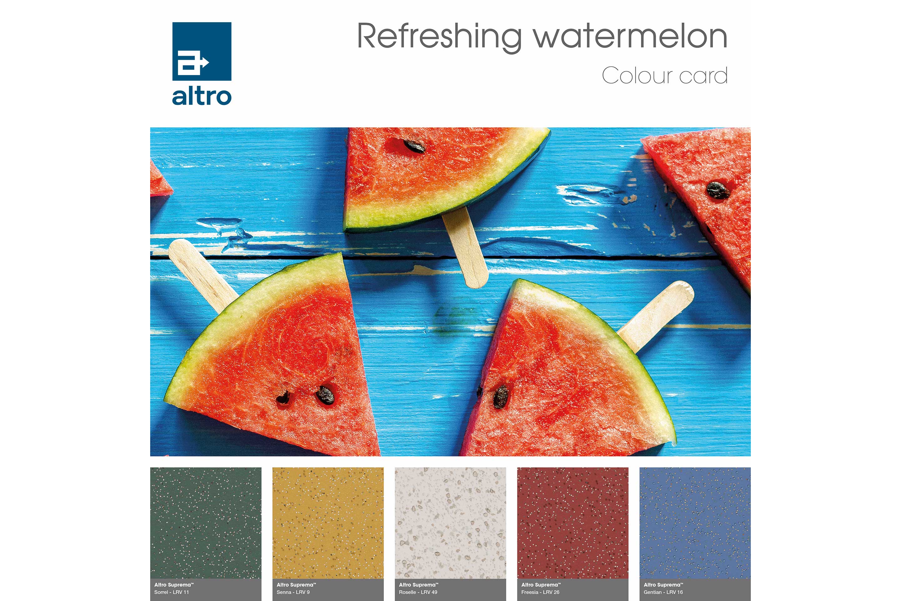 Altro Suprema Colour card - Summer