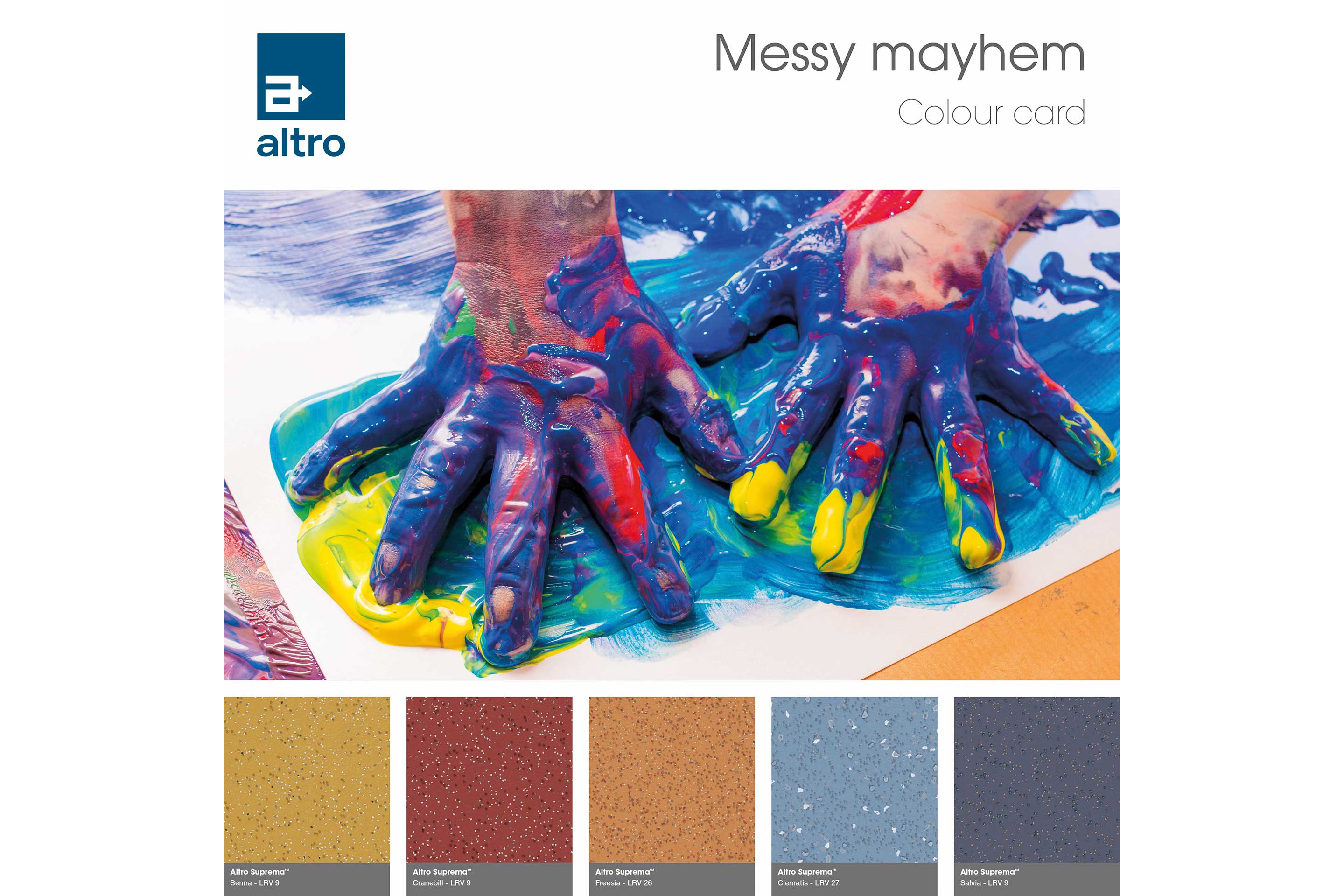 Altro Suprema Colour card - Colourful