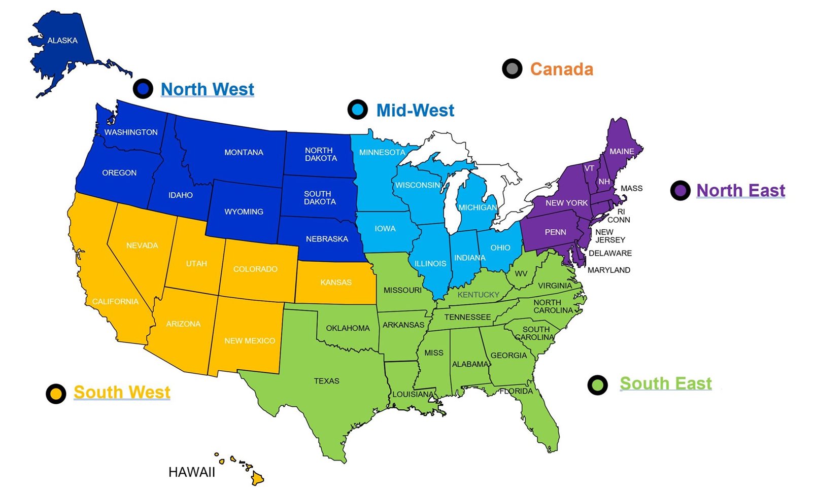 Image of Altro Americas sales territories