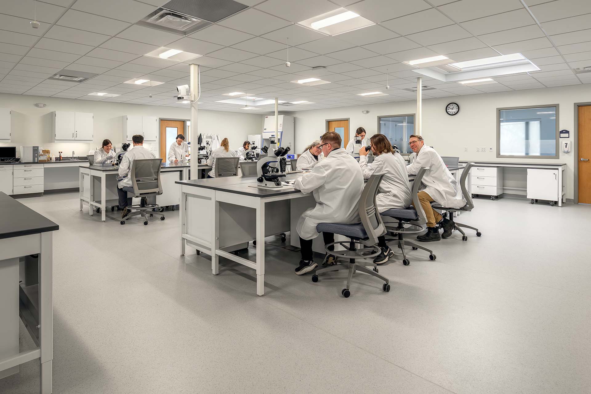 Altro Symphonia flooring installed in a laboratory